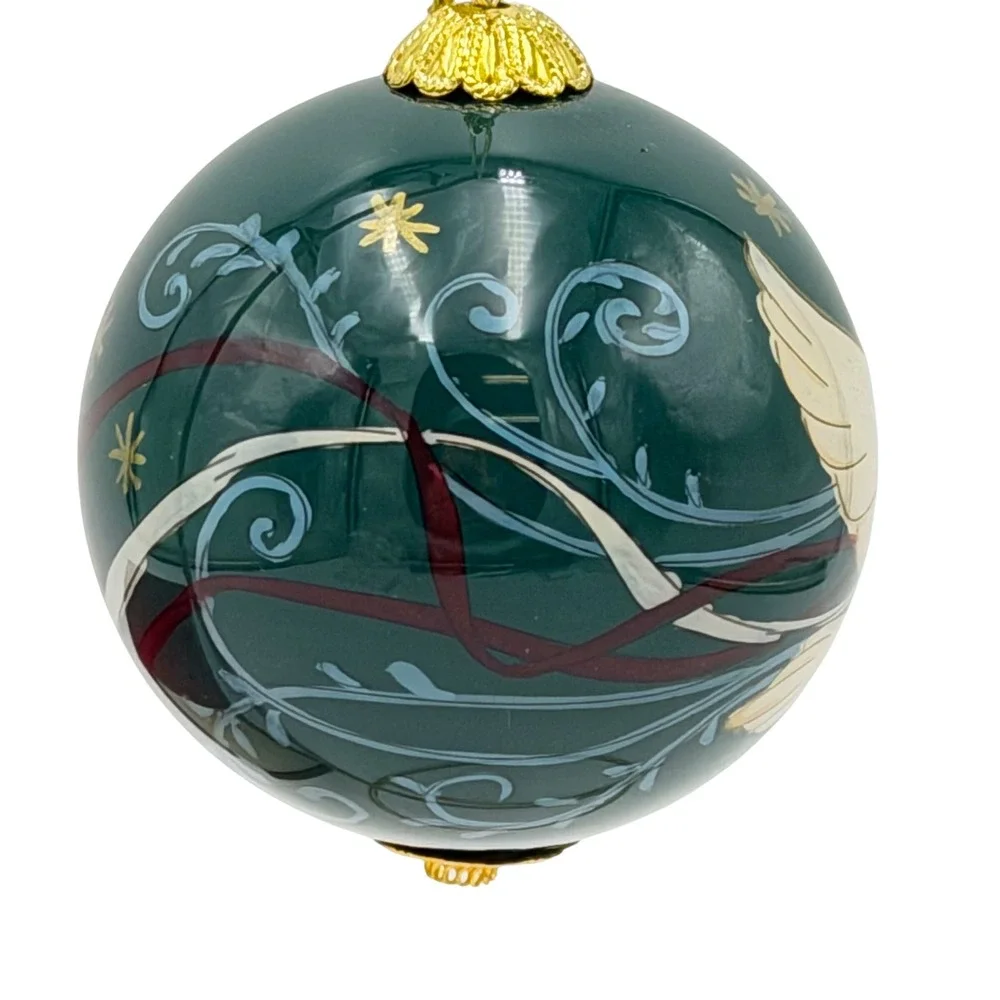 Pier Place World Market Li Bien 2021‎ Peace Dove Ball Christmas Ornament 2in New